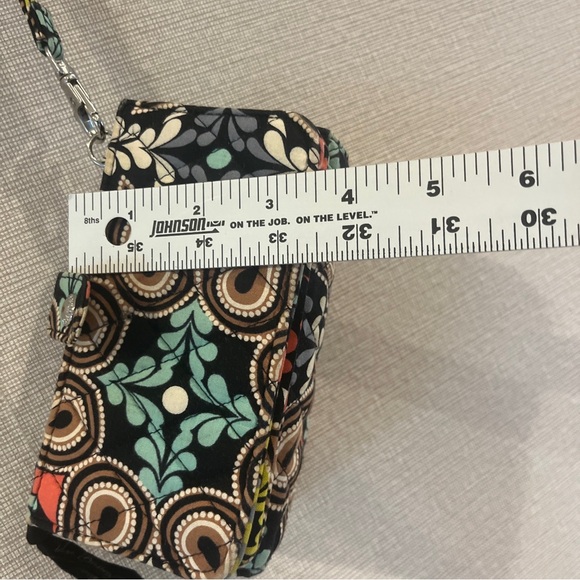 Vera Bradley Push Lock Wristlet Wallet  in "Lola" Pattern Zipper Nice - Picture 8 of 11